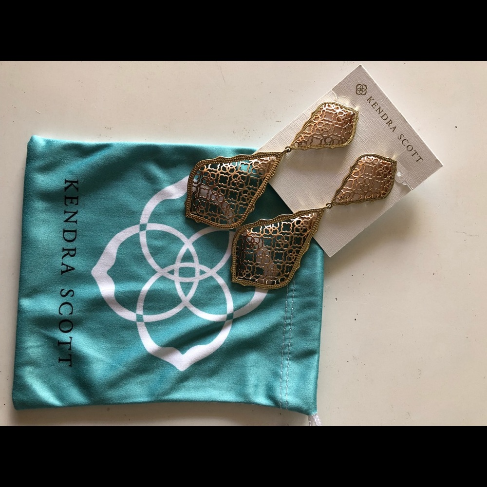 Kendra Scott Gold/Rose Earring Earrings